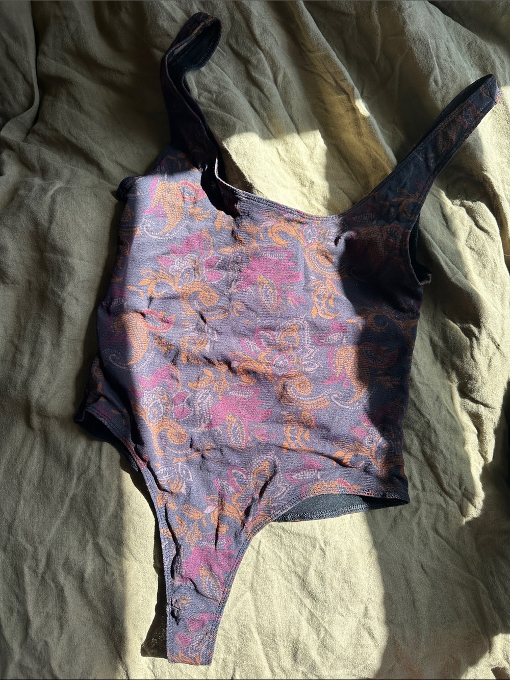 Free People So Fresh Printed Bodysuit‎